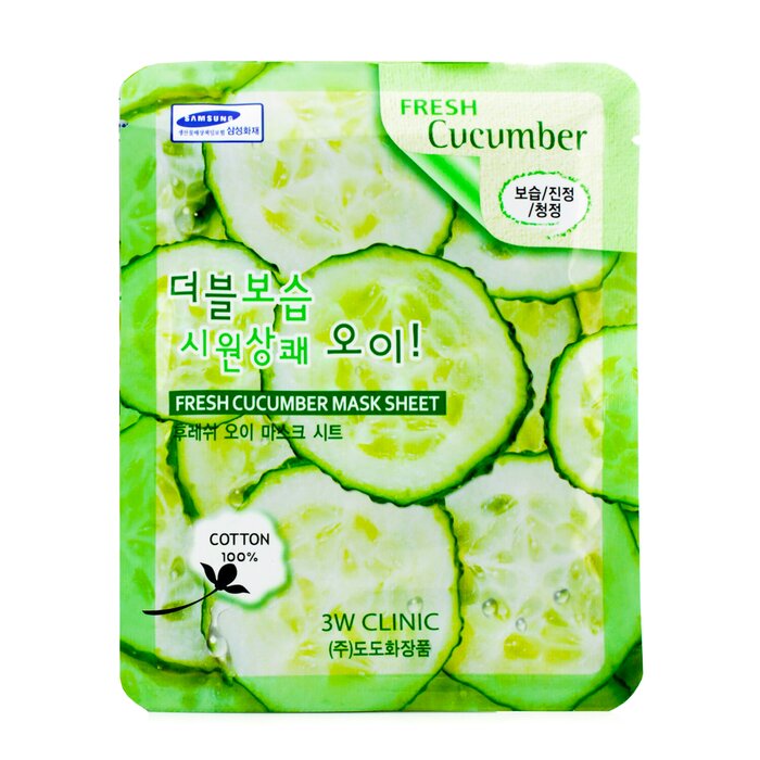 Mặt nạ giấy 3W Clinic Dưa Leo 10 Miếng chính hãng
