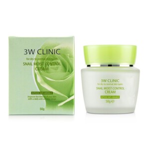 3W Clinic Snail Moist Control Cream Intensive Anti Wrinkle For Dry To Normal Skin Types 50g