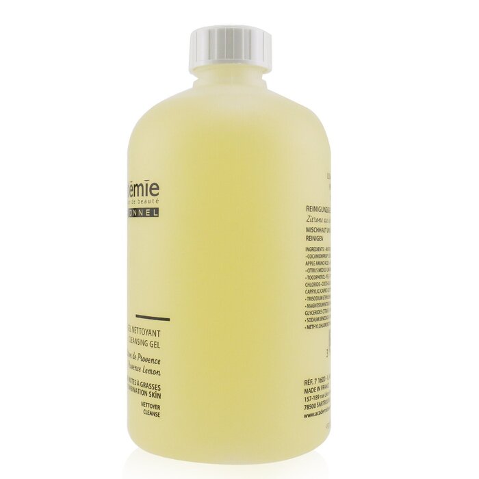Academie Cleansing Gel For Oily To Combination Skin Salon Size 500ml