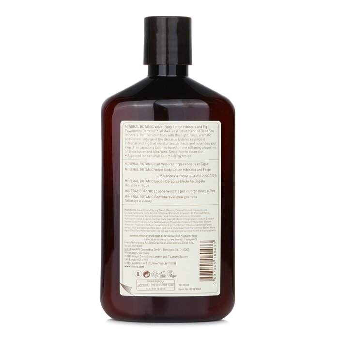 Kem Dưỡng Thể Velvet Ahava Khoáng Botanic Hoa Dâm Bụt & Quả Figs 500ml giá rẻ