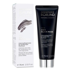 Annemarie Borlind 2 In 1 Black Mask Intensive Care Mask For Combination Skin With Large Pores 75ml