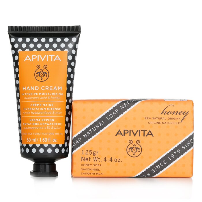 Apivita Bee Protective Honey Set Hand Cream Hyaluronic Acid Honey 50ml