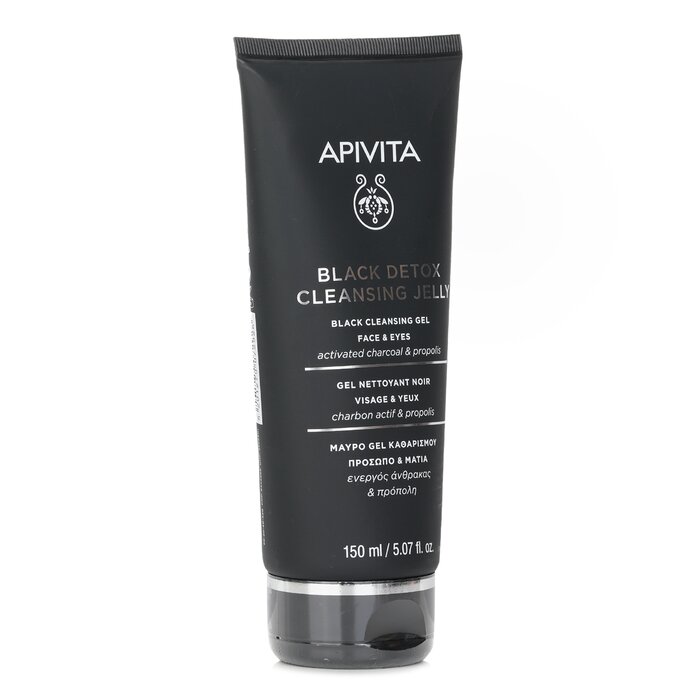 Apivita Black Detox Cleansing Jelly For Face Eyes 150ml