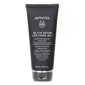Gel rửa mặt & mắt Apivita Black Detox 150ml chính hãng