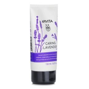 Apivita Caring Lavender Moisturizing Soothing Body Cream For Sensitive Skin 150ml