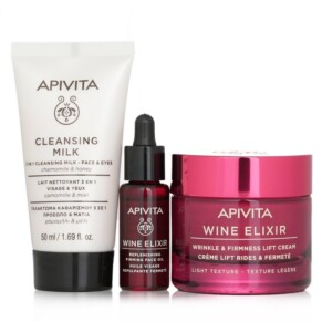 Apivita Di Vine Beauty Wine Elixir Light Texture Gift Set Wrinkle Lift Cream 50ml