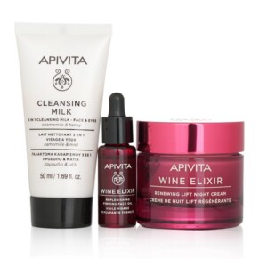 Apivita Di Vine Beauty Wine Elixir Night Gift Set Renewing Lift Night Cream 50ml