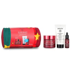 Bộ quà tặng kem nâng cơ chống nhăn Apivita Di Vine Beauty Wine Elixir 50ml chính hãng