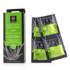 Apivita Express Beauty Face Mask With Aloe Moisturizing Refreshing 6x 2x8ml