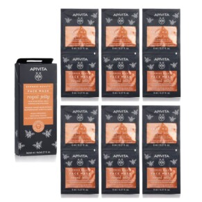 Mặt Nạ Dưỡng Da Apivita Express Beauty Tái Tạo & Căng Mịn Với Sữa Ong Chúa 6x 2x8ml chính hãng