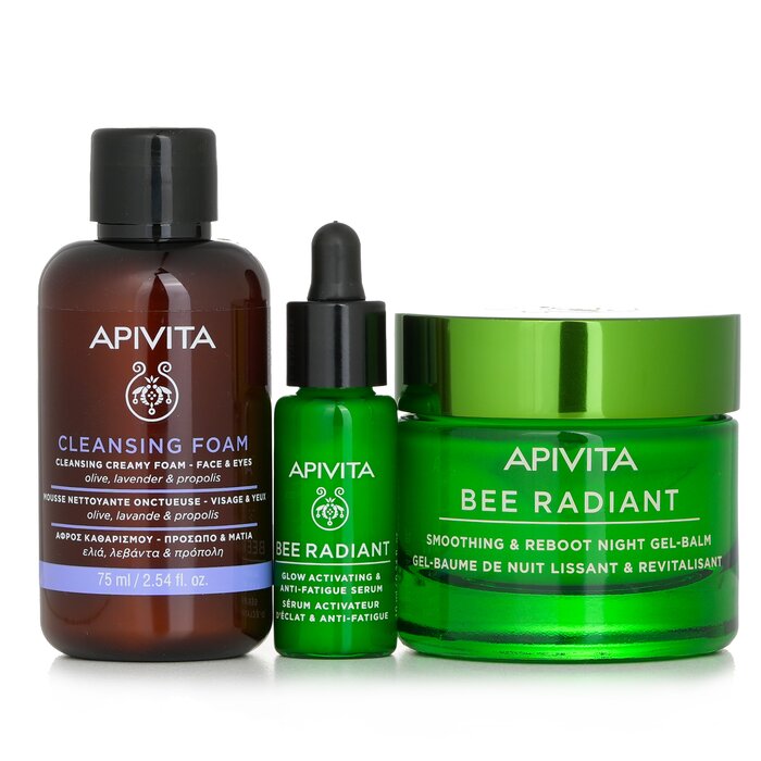Apivita Fresh Glow Bee Radiant Night Gift Set Night Gel Balm 50ml