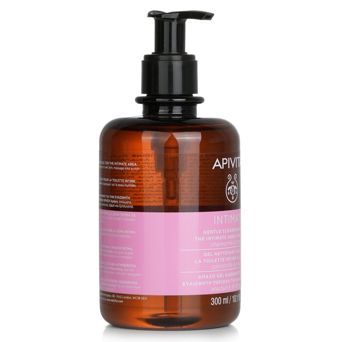 Apivita Intimate Gentle Cleansing Gel For The Intimate Area For Daily Use With Chamomile Propolis 300ml