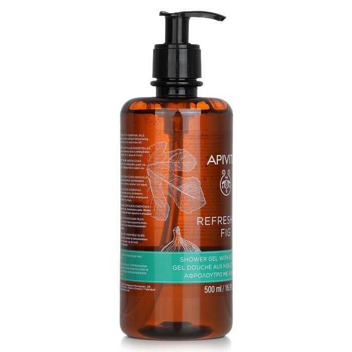 Apivita Refreshing Fig Shower Gel With Essential Oils Ecopack 500ml