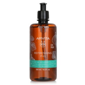 Gel Tắm Xả Sáng Fig Apivita Với Dầu Thiên Nhiên Ecopack 500ml chính hãng