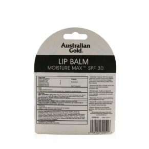 Australian Gold Lip Balm Moisture Max SPF 30 Infused With Coconut Oil 4 2g