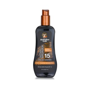 Sữa chống nắng xịt gel Australian Gold SPF 15 có tinh chất bronzer 237ml chính hãng