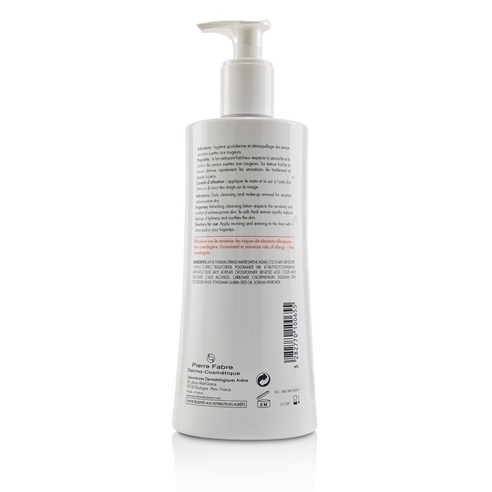 Avene Antirougeurs Clean Redness Relief Refreshing Cleansing Lotion For Sensitive Skin Prone To Redness 400ml