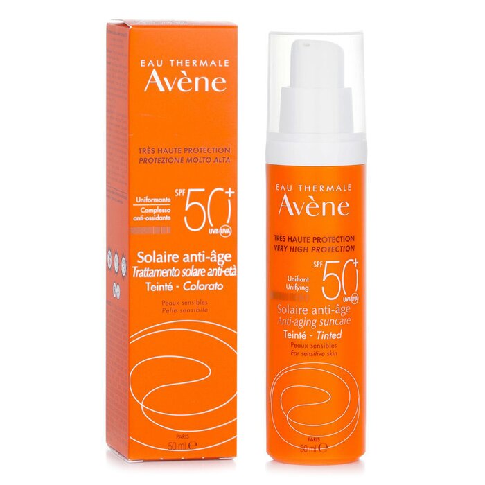 Avene Very High Protection Unifying Tinted Anti Aging Suncare SPF 50 For Sensitive Skin 50ml