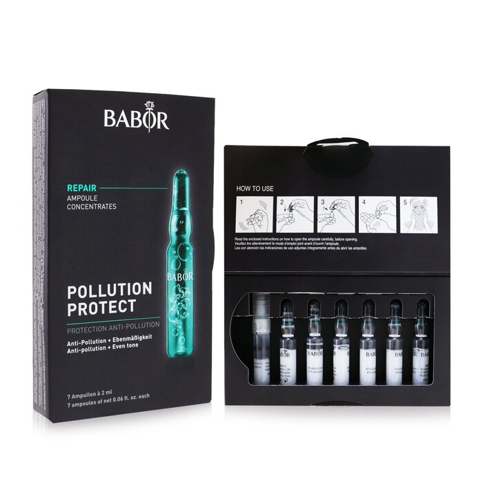 Babor Ampoule Concentrates Repair Pollution Protect Anti Pollution Even Tone 7x2ml