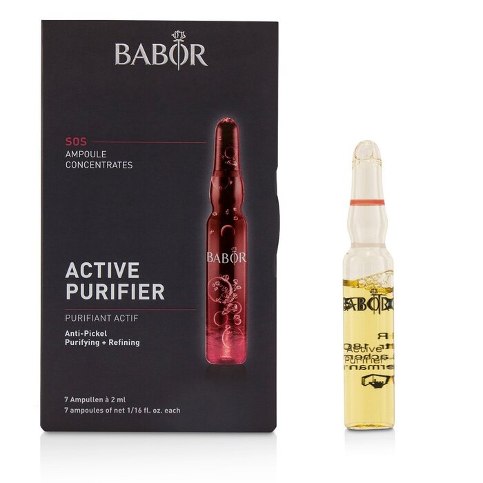Babor Ampoule Concentrates Sos Active Purifier Purifying Refining For Problematic Impure Skin 7x2ml