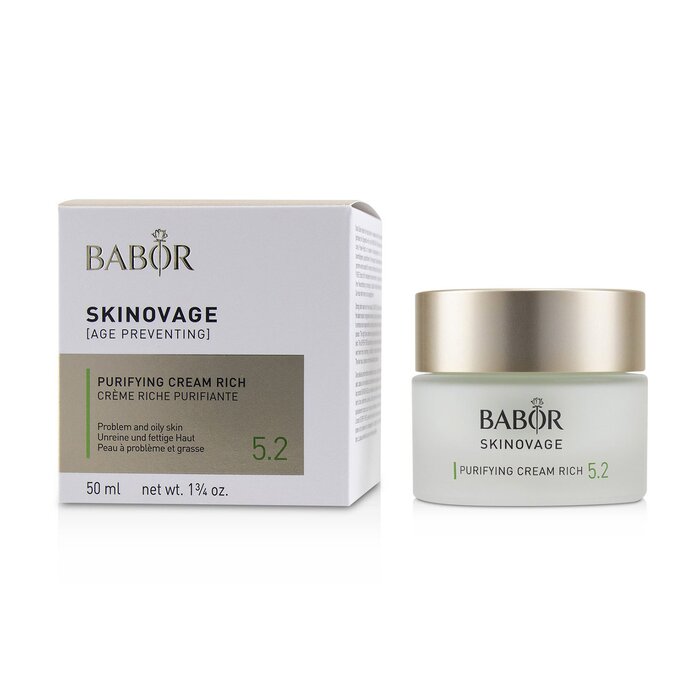 Babor Skinovage Age Preventing Purifying Cream Rich 5 2 For Problem Oily Skin 50ml