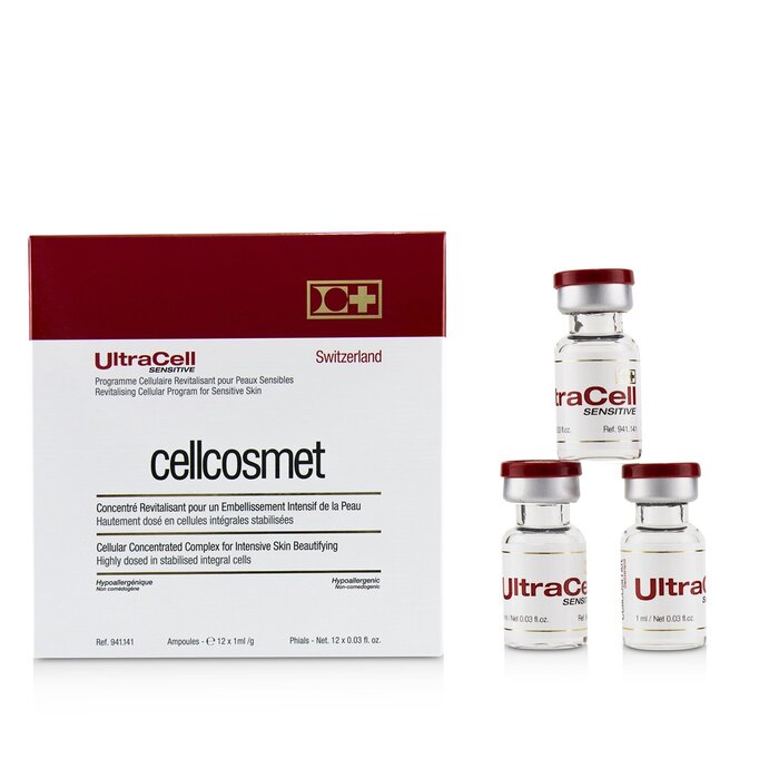 Cellcosmet Cellmen Cellcosmet Ultracell Sensitive Revitalising Cellular Program For Sensitive Skin 12x1ml