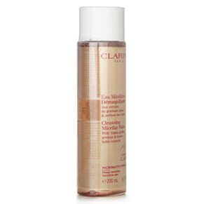 Clarins Cleansing Micellar Water With Alpine Golden Gentian Lemon Balm Extracts Sensitive Skin 200ml