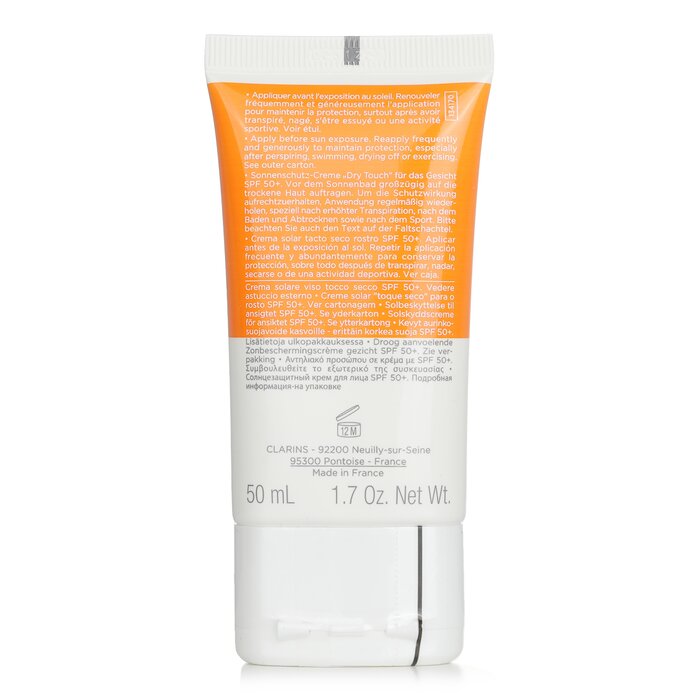 Kem Chống Nắng Cho Mặt Clarins Dry Touch SPF 50 50ml giá rẻ