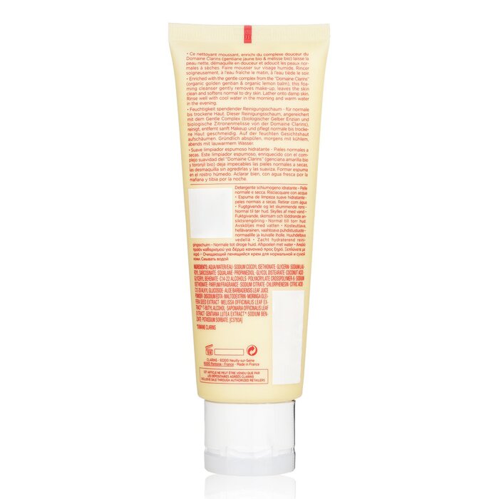 Sữa rửa mặt tạo bọt nhẹ nhàng Clarins chiết xuất thảo mộc núi Alps & lô hội cho da thường đến da khô 125ml giá rẻ