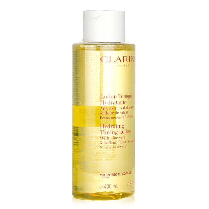Clarins Hydrating Toning Lotion With Aloe Vera Saffron Flower Extracts Normal To Dry Skin 400ml
