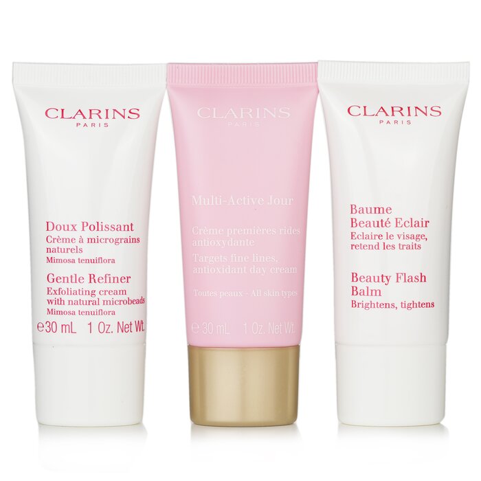 Clarins Multi Active 30 Anti Ageing Skincare Set Gentle Refiner 30ml