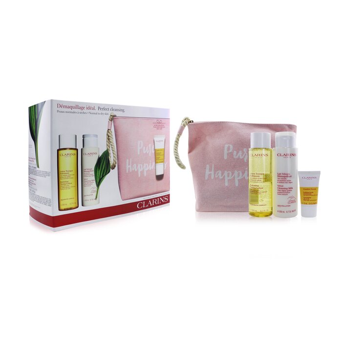 Clarins Perfect Cleansing Set Normal To Dry Skin Cleansing Milk 200ml
