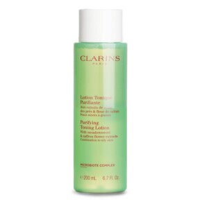 Nước Toning Purifying Clarins Chiết Xuất Hoa Nghệ Tây cho Da Hỗn Hợp Đến Da Dầu 200ml chính hãng