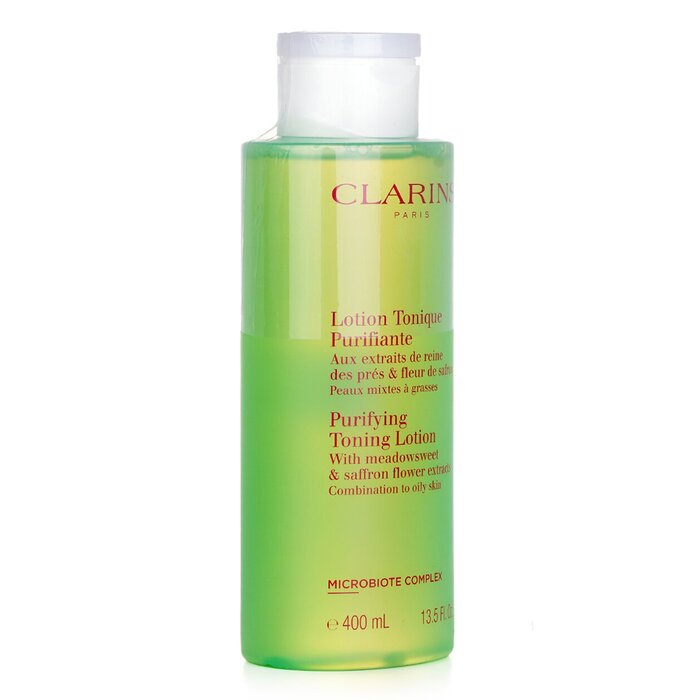 Clarins Purifying Toning Lotion With Meadowsweet Saffron Flower Extracts Combination To Oily Skin 400ml