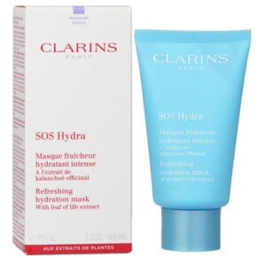 Clarins Sos Hydra Refreshing Hydration Mask With Leaf Of Life Extract For Dehydrated Skin 75ml