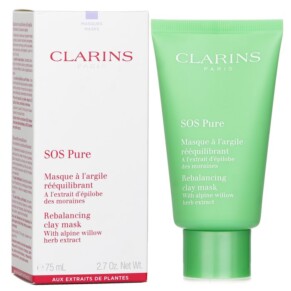 Clarins Sos Pure Rebalancing Clay Mask With Alpine Willow Combination To Oily Skin 75ml