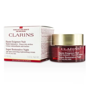 Clarins Super Restorative Night Age Spot Correcting Replenishing Cream For Very Dry Skin 50ml