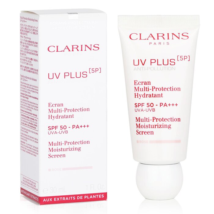 Clarins Uv Plus 5P Anti Pollution Multi Protection Moisturizing Screen SPF 50 Rose 30ml