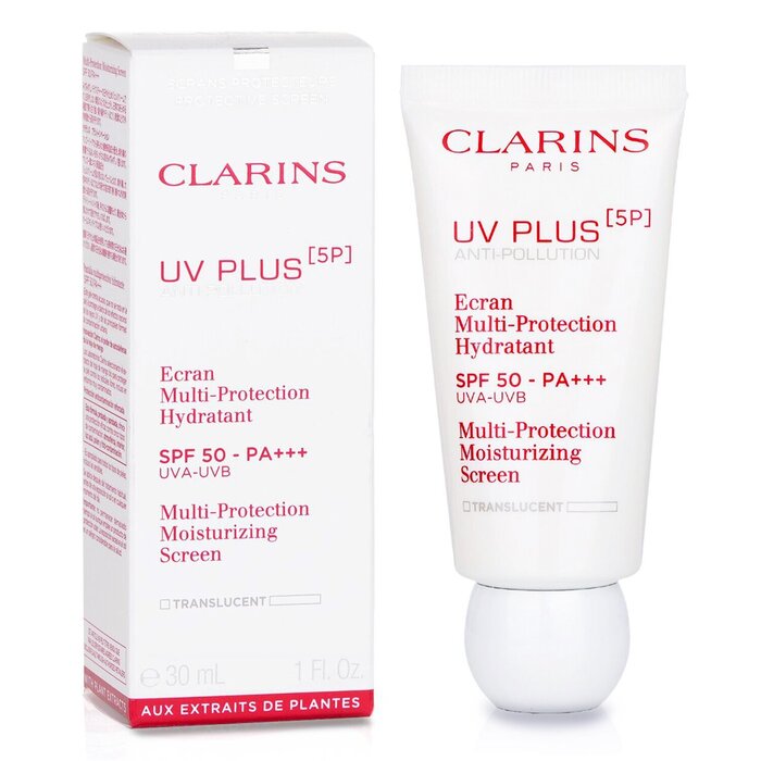 Clarins Uv Plus 5P Anti Pollution Multi Protection Moisturizing Screen SPF 50 Translucent 30ml
