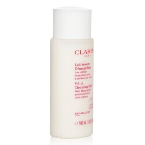 Clarins Velvet Cleansing Milk With Alpine Golden Gentian Lemon Balm Extracts 100ml