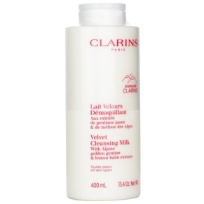 Clarins Velvet Cleansing Milk With Alpine Golden Gentian Lemon Balm Extracts 400ml