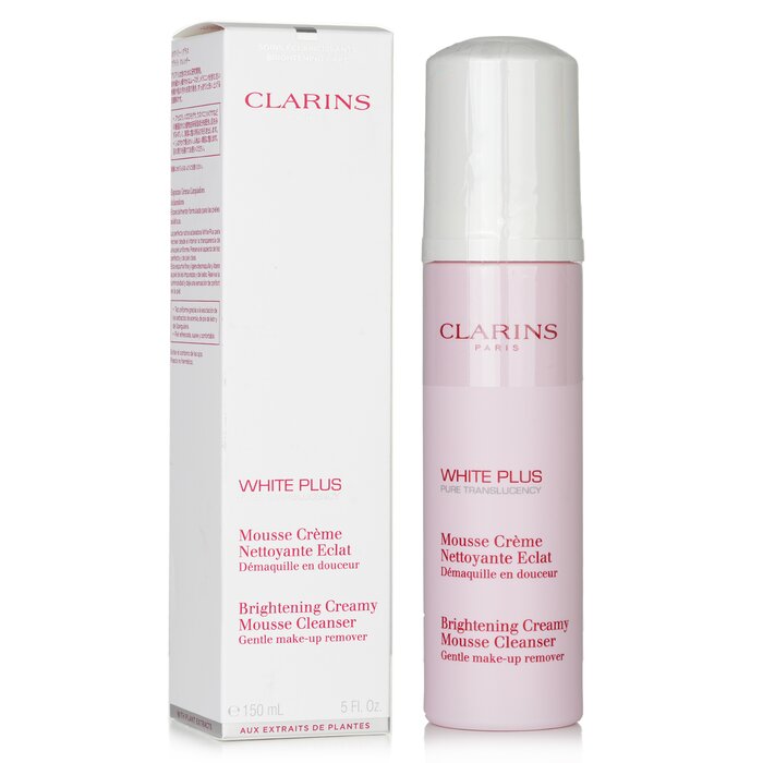 Clarins White Plus Pure Translucency Brightening Creamy Mousse Cleanser 150ml