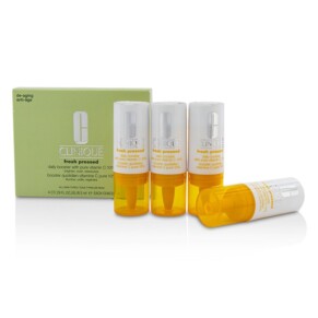 Clinique Fresh Pressed Daily Booster With Pure Vitamin C 10 All Skin Types 4x8 5ml