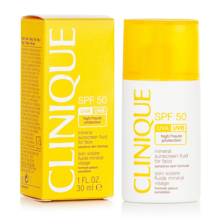 Clinique Mineral Sunscreen Fluid For Face SPF 50 Sensitive Skin Formula 30ml