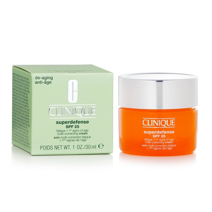 Clinique Superdefense SPF 25 Fatigue 1St Signs Of Age Multi Correcting Cream Very Dry To Dry Combination 30ml