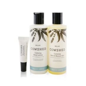 Cowshed Relax Calming Essentials Set Natural Lip Balm 5ml