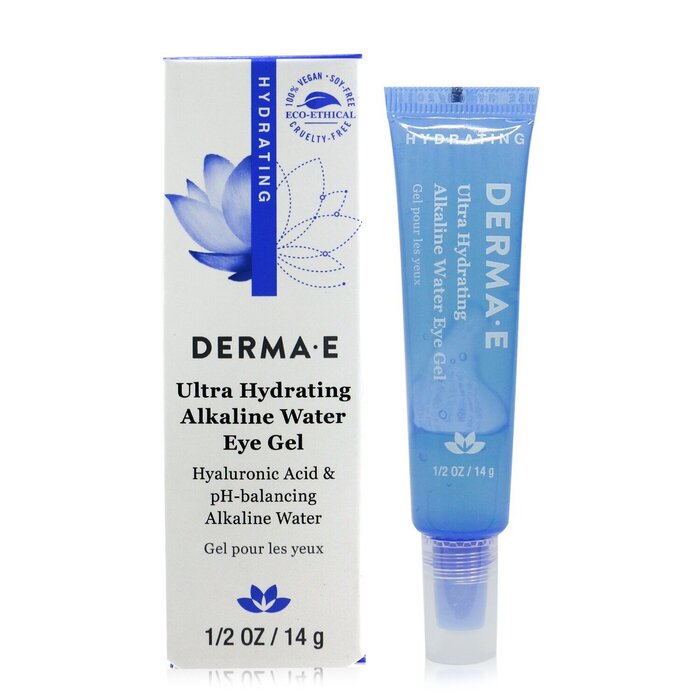 Derma E Hydrating Ultra Hydrating Alkaline Water Eye Gel Exp Date 08 2022 14g