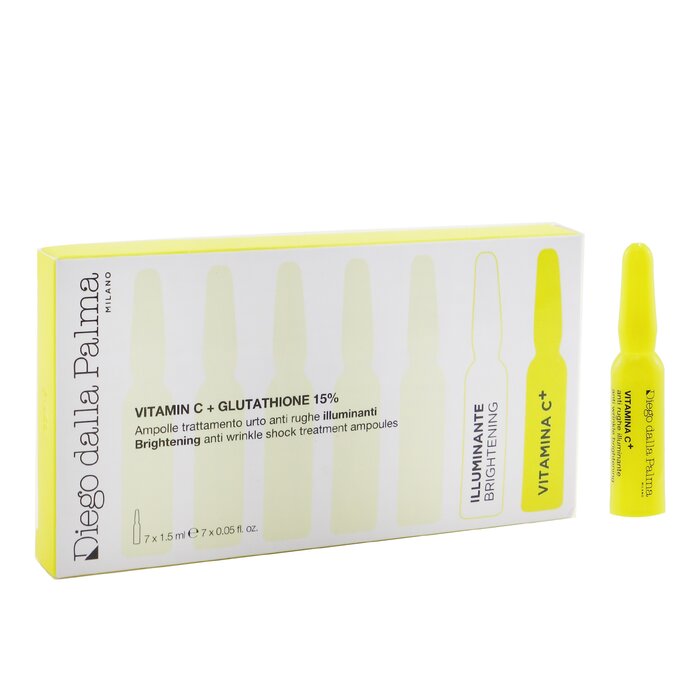 Diego Dalla Palma Milano Vitamina C Brightening Anti Wrinkle Shock Treatment Ampoules 7x1 5ml