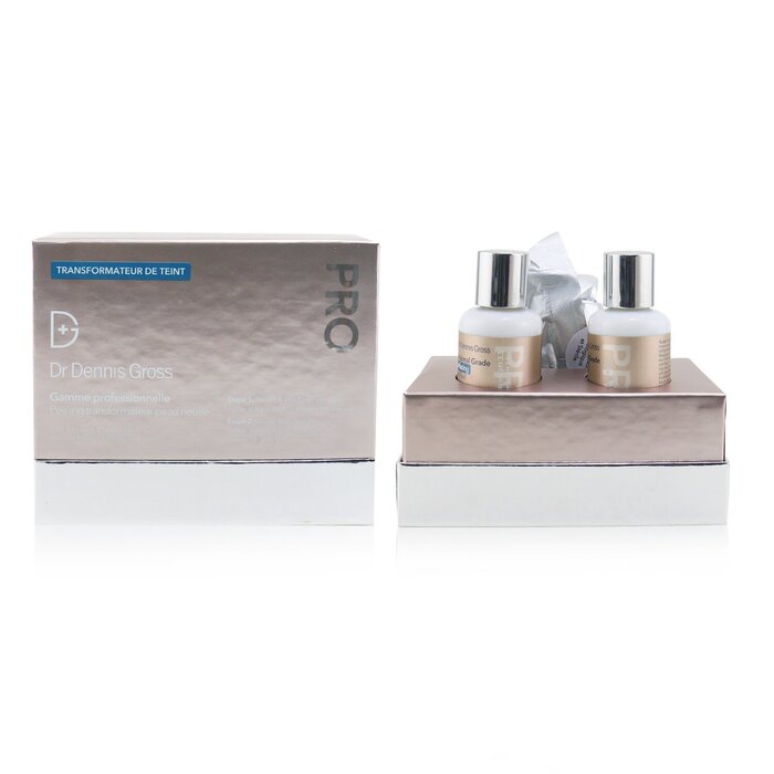 Dr Dennis Gross Professional Grade Resurfacing Liquid Peel Step 1 Alpha Beta Acids Ph 3 5 Step 2 Anti Aging Neutralizer Cotton Balls 2x30ml