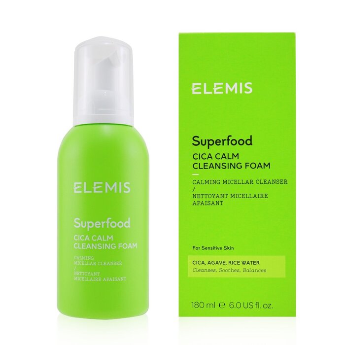 Elemis Superfood Cica Calm Cleansing Foam For Sensitive Skin 180ml